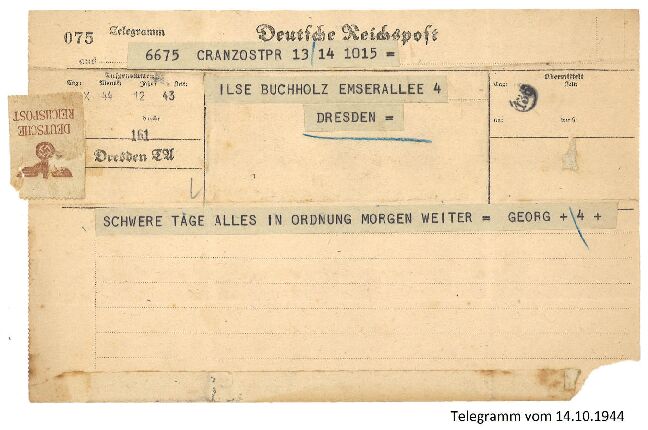 Objektbild: Briefverkehr Georg und Ilse Buchholz (1937-1945)