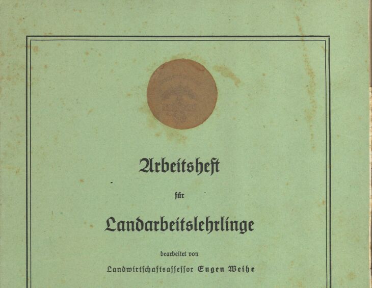 Objektbild: Arbeitsheft für Landarbeitslehrlinge