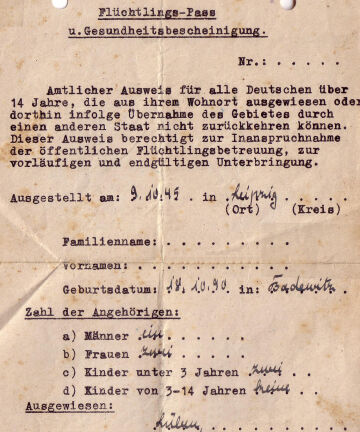 Projektbild: Erinnerungen von vertriebenen Polen und Schlesiern