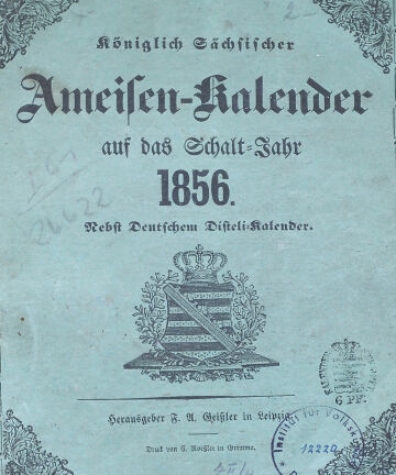 Projektbild: Kalender des Dr. Schild und Johann Gotthelf Bursche (1847-1883)